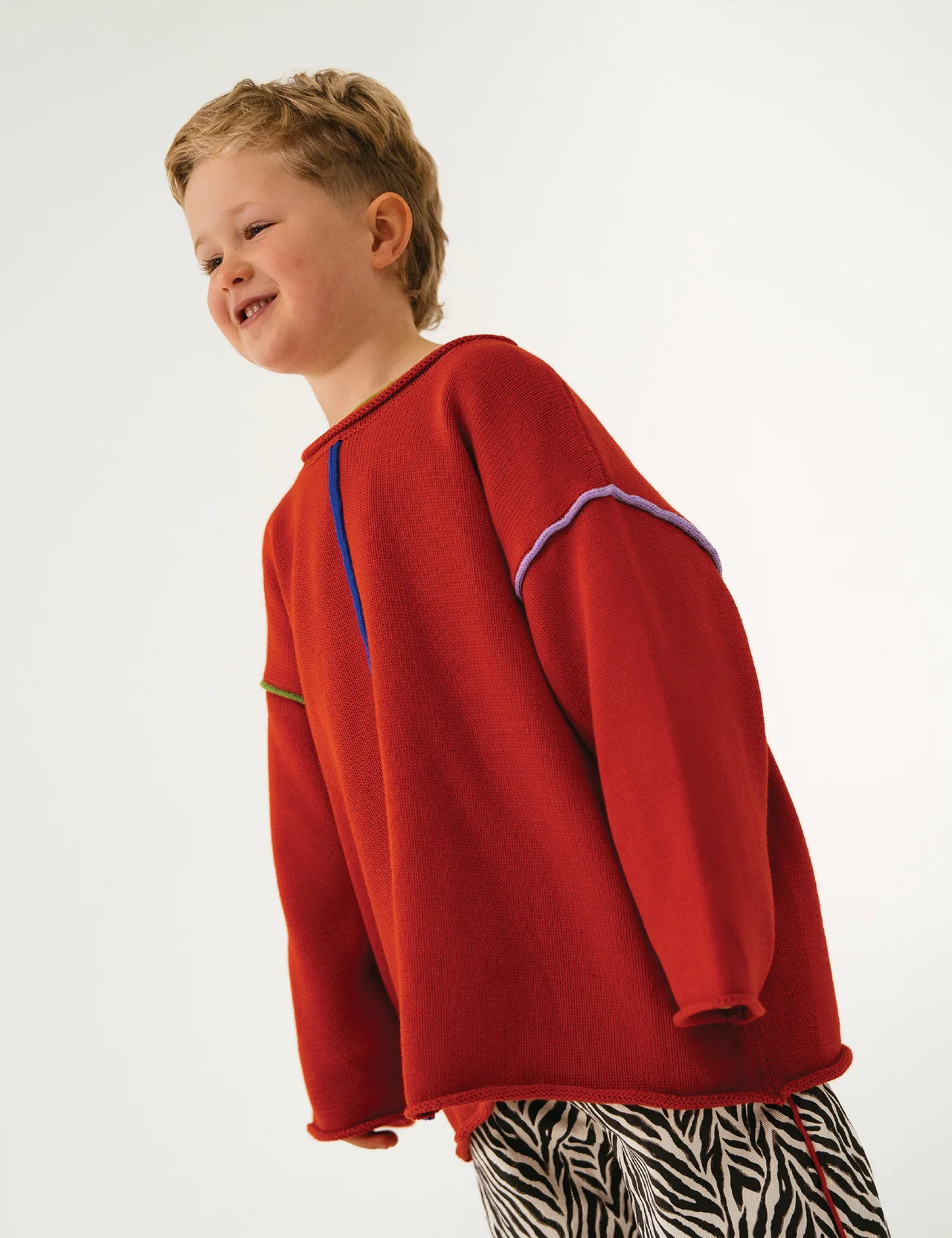 Comfy Knit Jumper Red