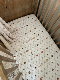 Thumbnail for Cottage Picnic Fitted Cot Sheet