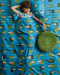 Thumbnail for Crocodile Rock Blue Organic Cotton Quilt Cover (Copy)