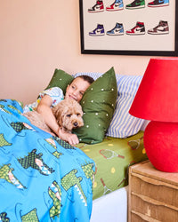 Thumbnail for Crocodile Rock Blue Organic Cotton Quilt Cover (Copy)