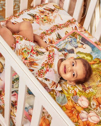 Thumbnail for Fairyland Fairy Friends Forever Organic Cotton Baby Fitted Sheet