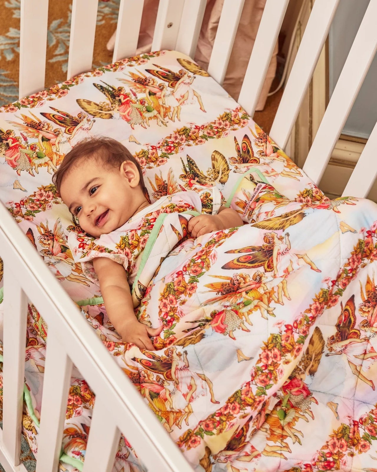 Fairyland Fairy Friends Forever Organic Cotton Baby Fitted Sheet