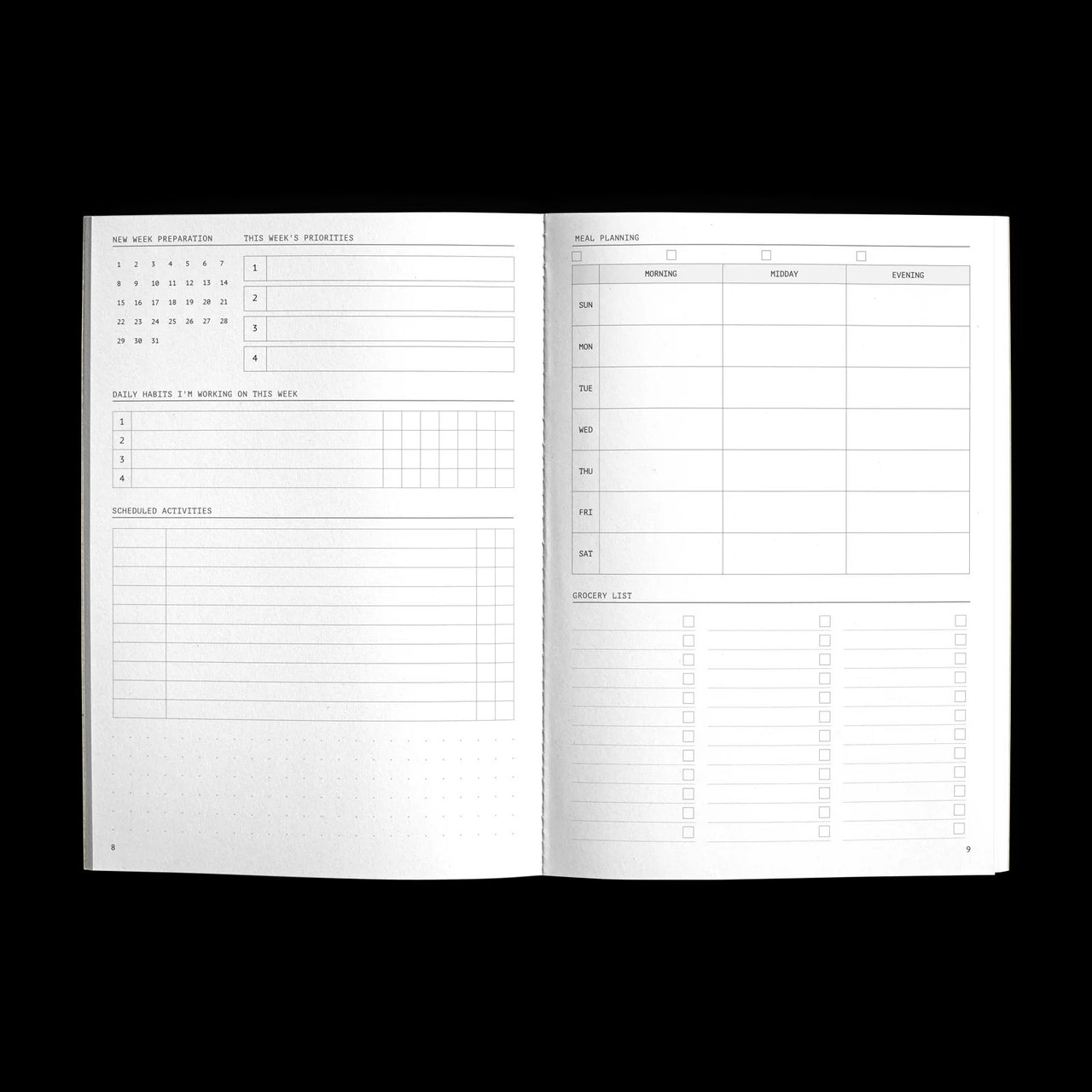 Fast Brain Daily Productivity Planner