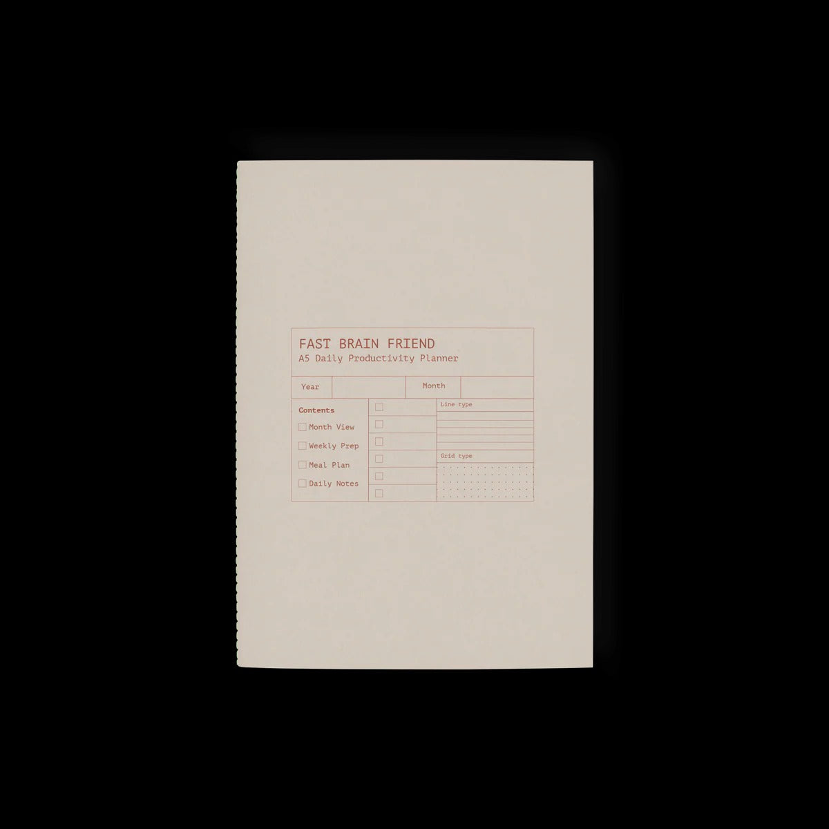 Fast Brain Daily Productivity Planner