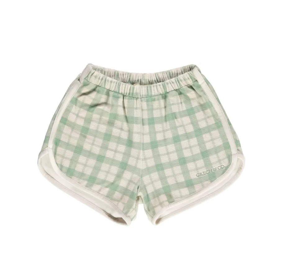 Retro Shorts Fern Plaid