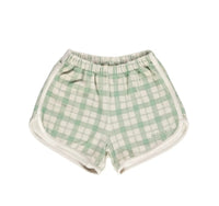 Thumbnail for Retro Shorts Fern Plaid