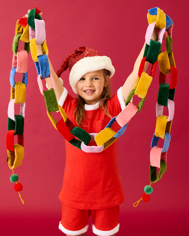 Festive Velvet Chain Garland