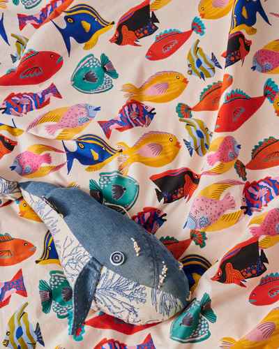 Fishy Business Organic Cotton Flat Sheet