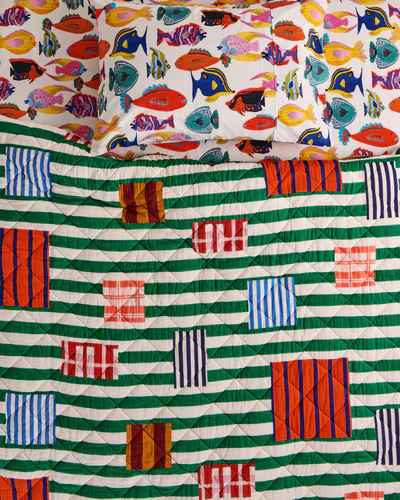 Fishy Business Organic Cotton Fitted Sheet