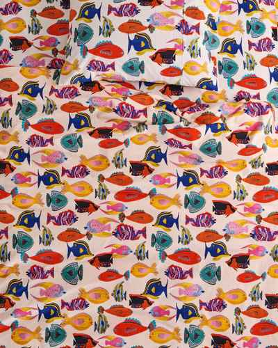 Fishy Business Organic Cotton Fitted Sheet