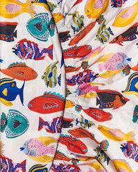 Thumbnail for Fishy Business Organic Cotton Fitted Sheet