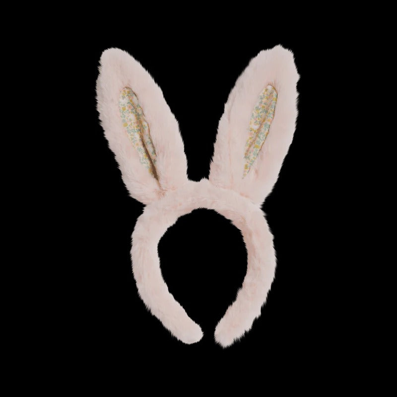 Fluffy Bunny Headband Pink