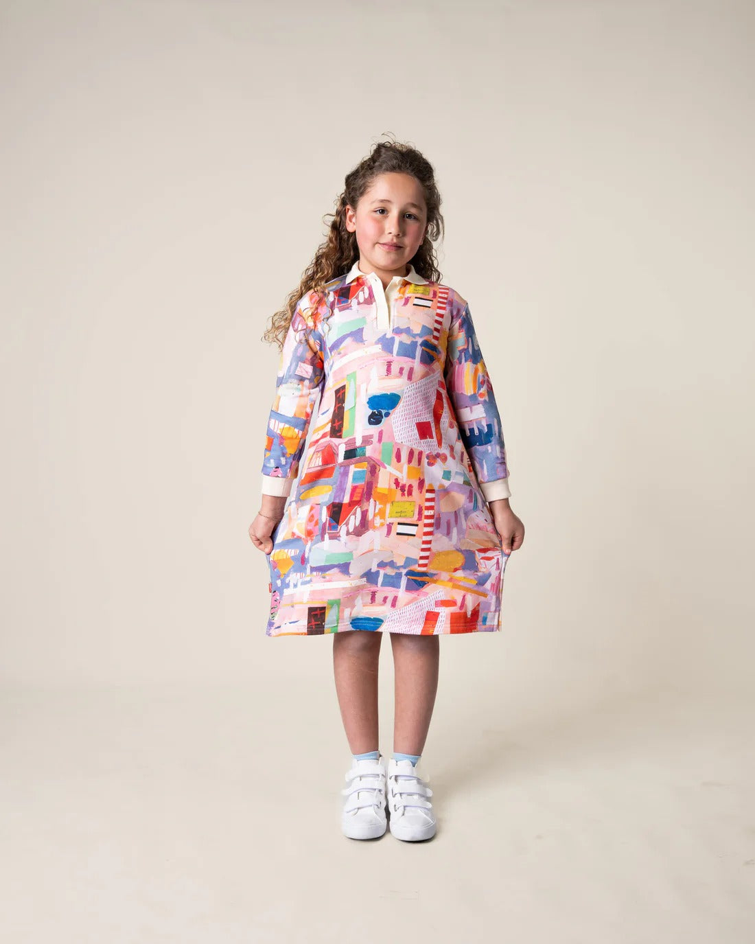French Terry Dress September Rain