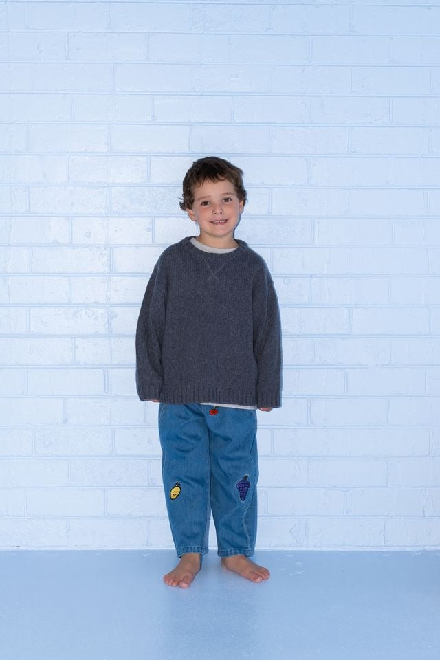 Organic Fruit Salad Denim Pants