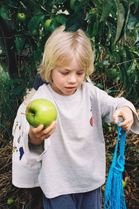 Thumbnail for Organic Fruit Salad LS Tee Grey Marle