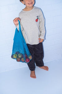 Thumbnail for Organic Fruit Salad LS Tee Grey Marle