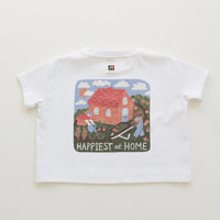Thumbnail for Happy at Home Oversized Boxy Tee White