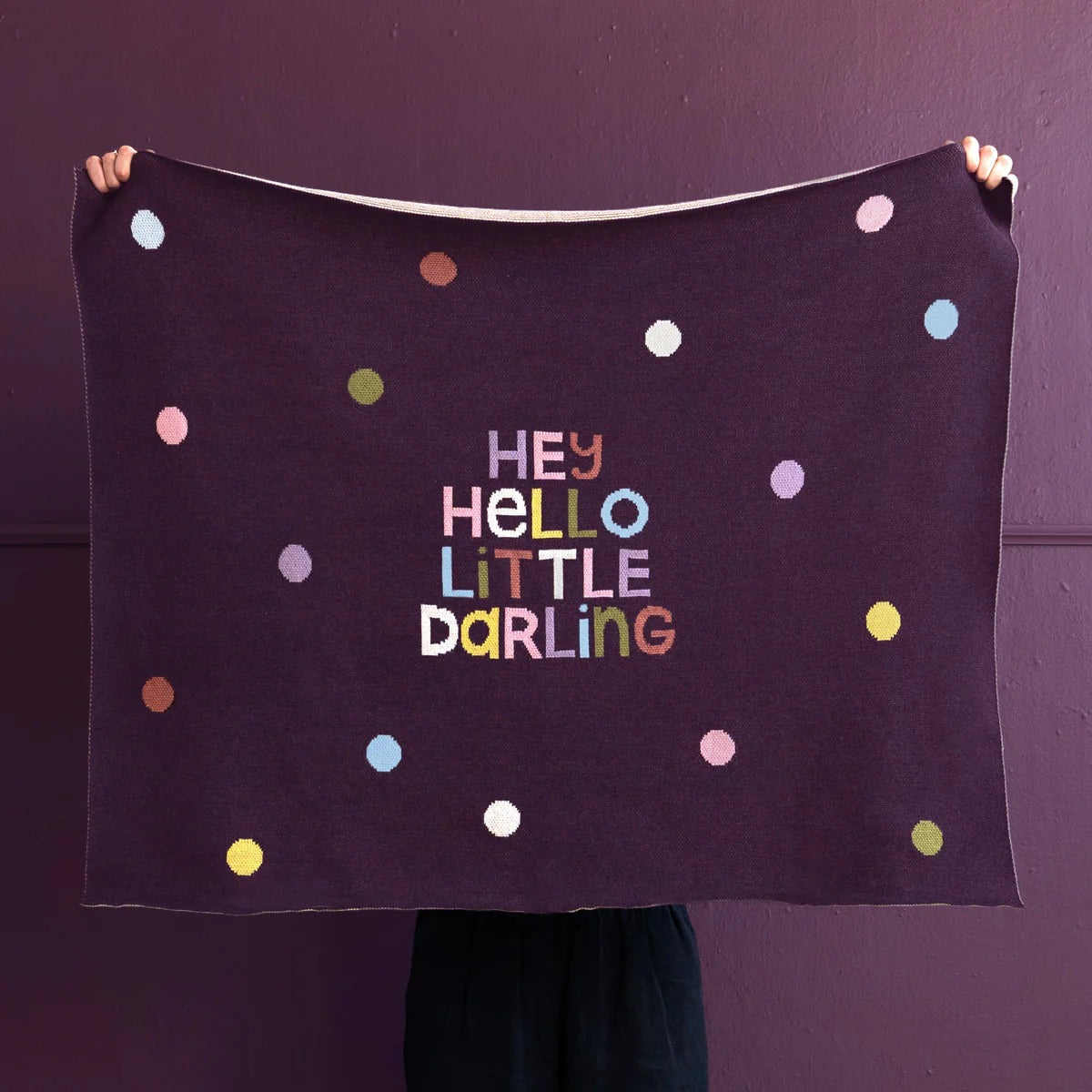 Hello Darling Baby Throw