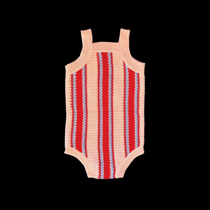 Island Stripe Shell Singletsuit
