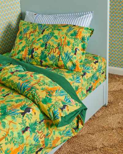 Jungle Boogie Organic Cotton Fitted Sheet