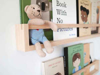 Thumbnail for Kids Bookshelf with Flat Peg (Pine)