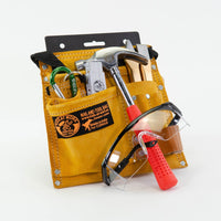 Thumbnail for Kids at Work Leather Tool Belt with Tools Set x 3