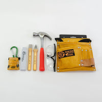 Thumbnail for Kids at Work Leather Tool Belt with Tools Set x 3