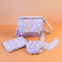 Thumbnail for Dolls Nappy Bag Set - Lilac Daisy