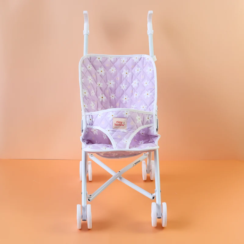 Folding Doll Stroller - Lilac Daisy