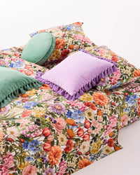 Thumbnail for Lilac Velvet Tassel Cushion