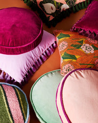 Thumbnail for Lilac Velvet Tassel Cushion