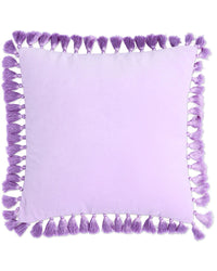 Thumbnail for Lilac Velvet Tassel Cushion