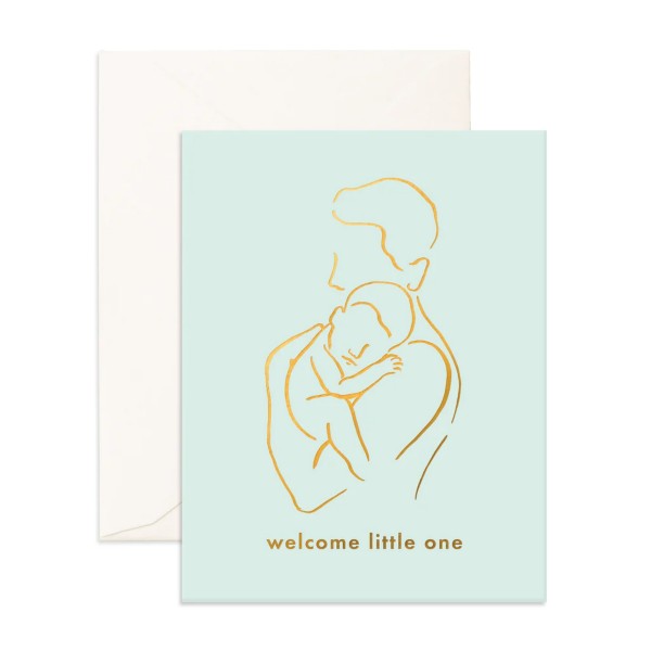 Little One Papa Greeting Card