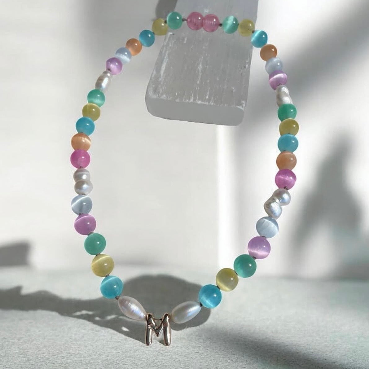 Lollie Youth Necklace with Gold Initial