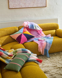 Thumbnail for Lustre Panelled Velvet Cushion