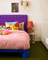 Thumbnail for Lustre Panelled Velvet Cushion