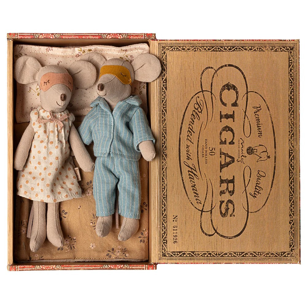 Maileg Mum & Dad Mice in Box