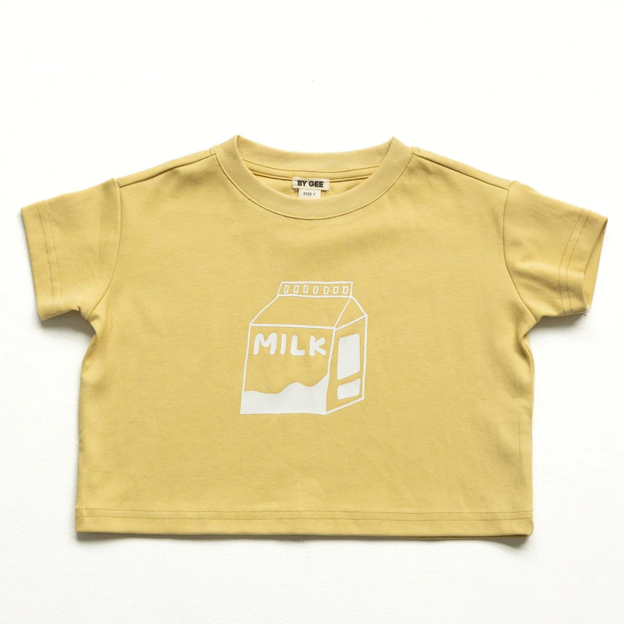Milk Boxy Tee Mustard