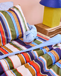 Thumbnail for Nautical Stripe Organic Cotton Quilt Cover