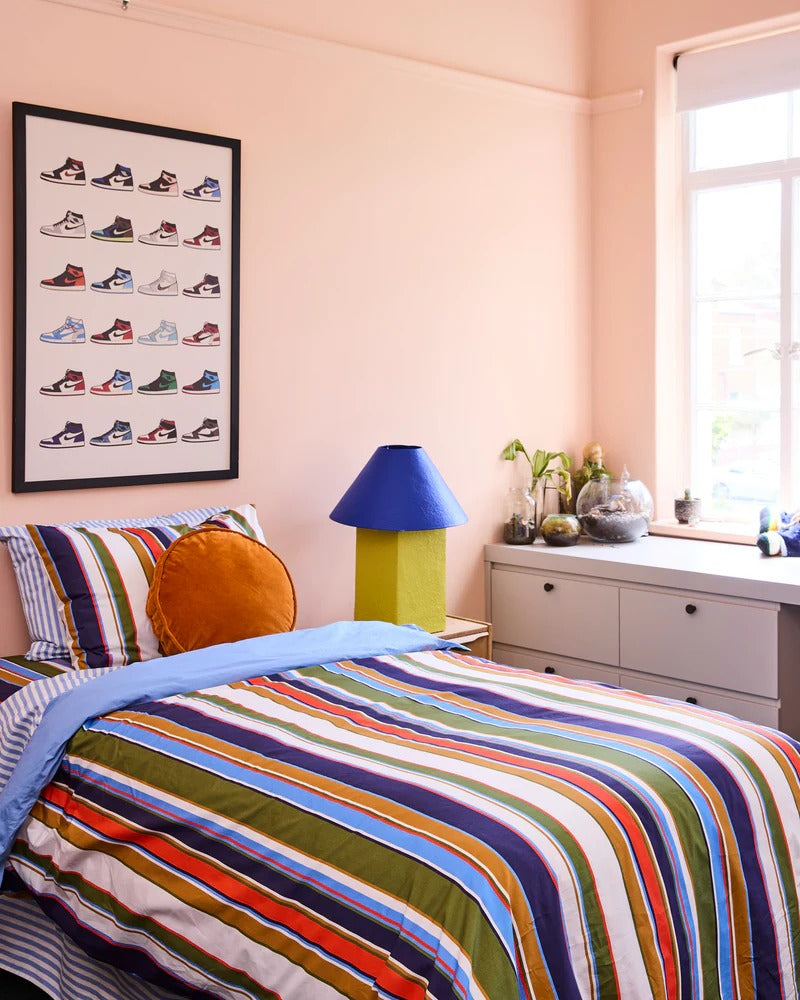 Nautical Stripe Organic Cotton Quilt Cover