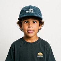 Thumbnail for Old Mate Pinch Front Cord Kids Cap - Teal