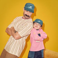 Thumbnail for Old Mate Pinch Front Cord Kids Cap - Teal