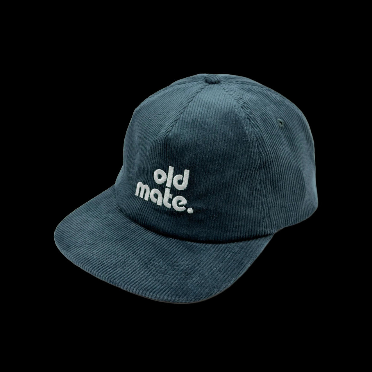 Old Mate Pinch Front Cord Kids Cap - Teal