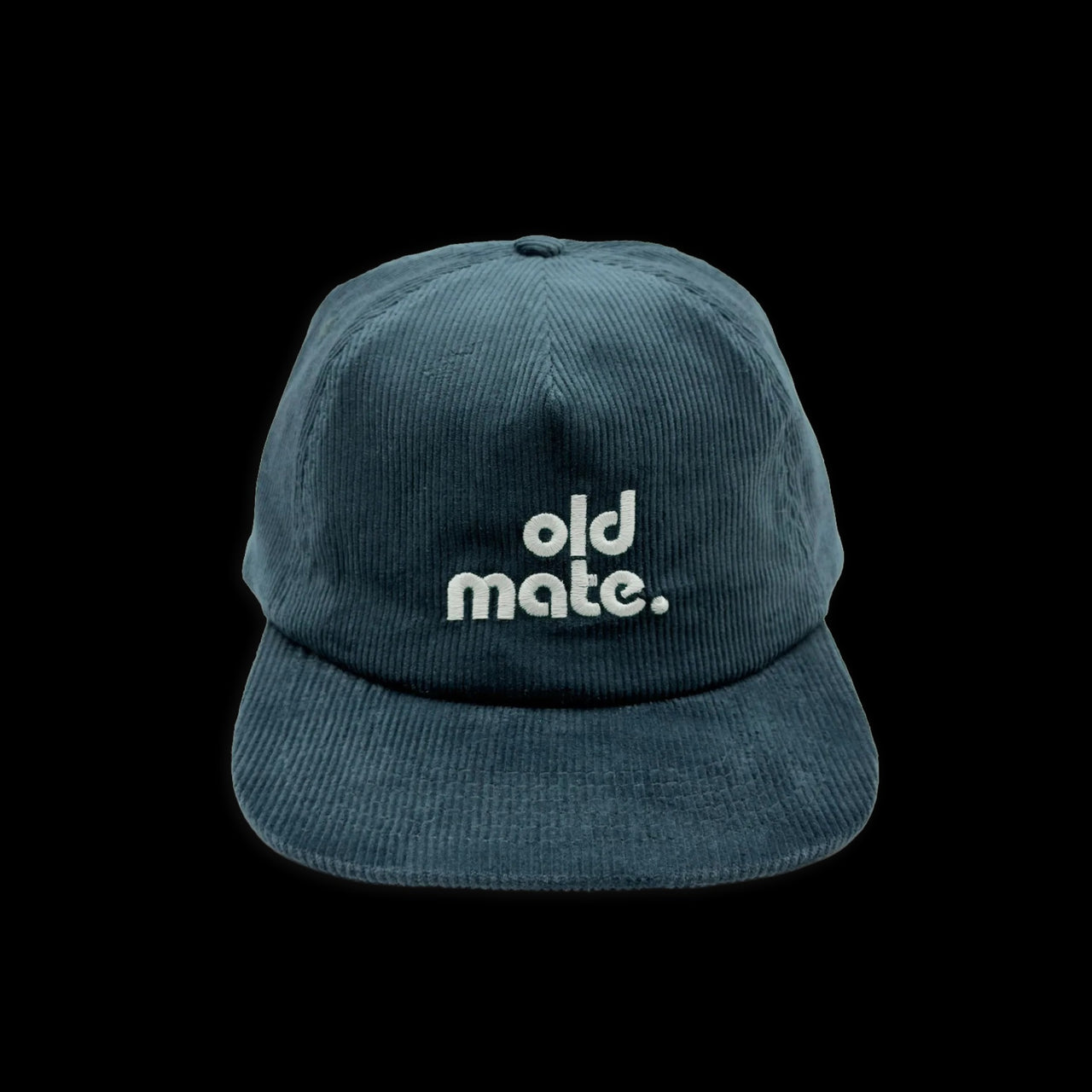Old Mate Pinch Front Cord Kids Cap - Teal