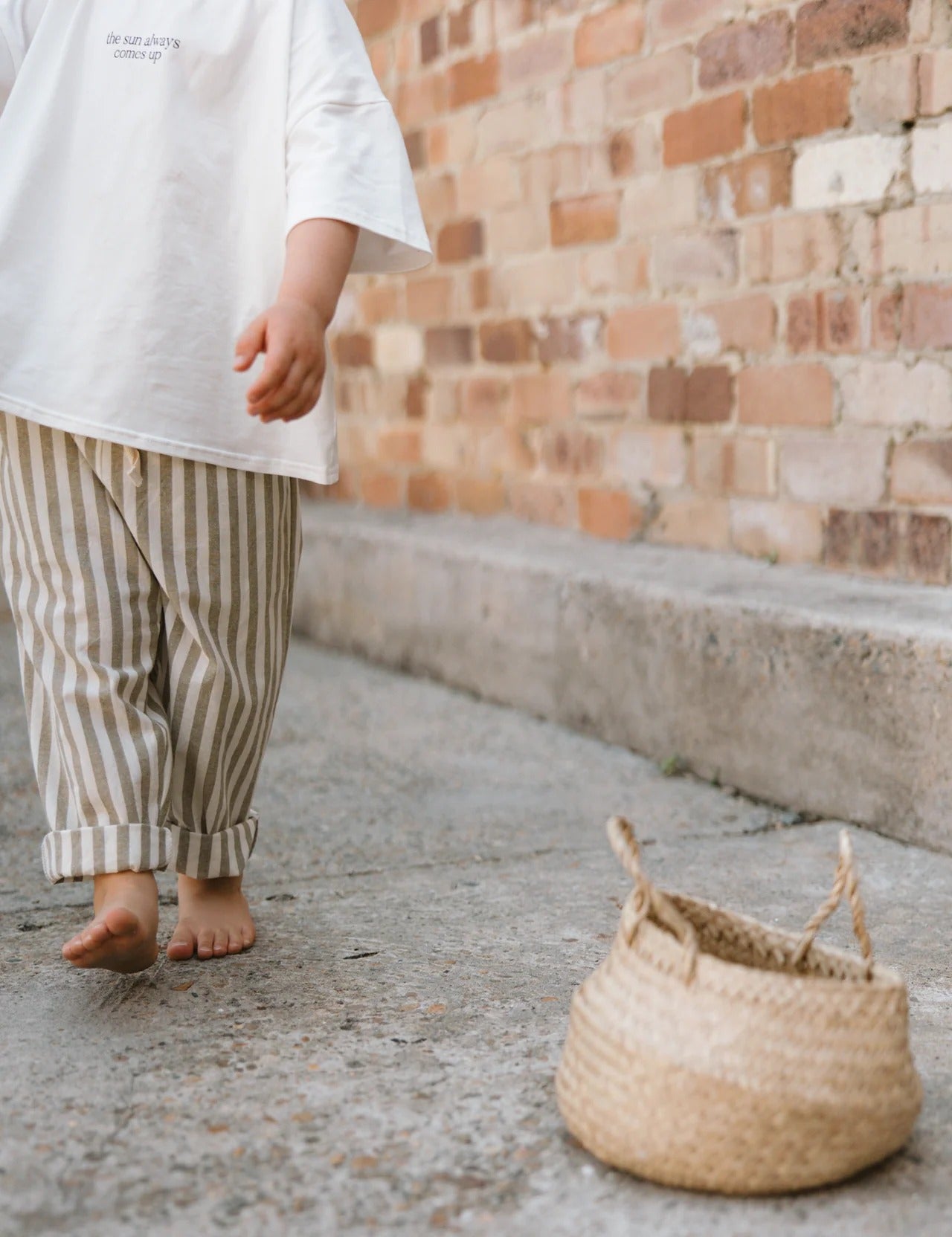 Striped Pants Olive