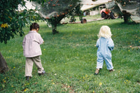 Thumbnail for Organic Frill Knit Flares Oatmilk