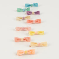 Thumbnail for Pastel Velvet Mini Bow Clips