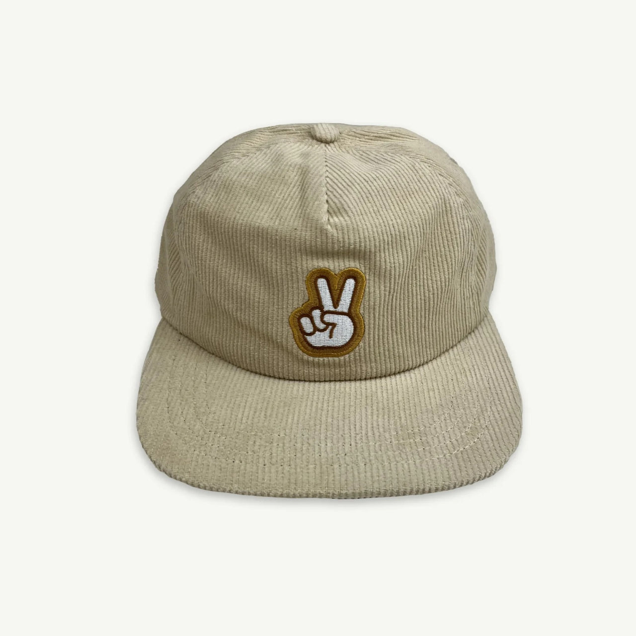 Peace Pinch Front Cord Kids Cap