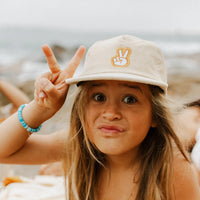 Thumbnail for Peace Pinch Front Cord Kids Cap