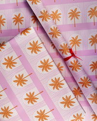 Thumbnail for Pink Palm Tree Gift Wrap